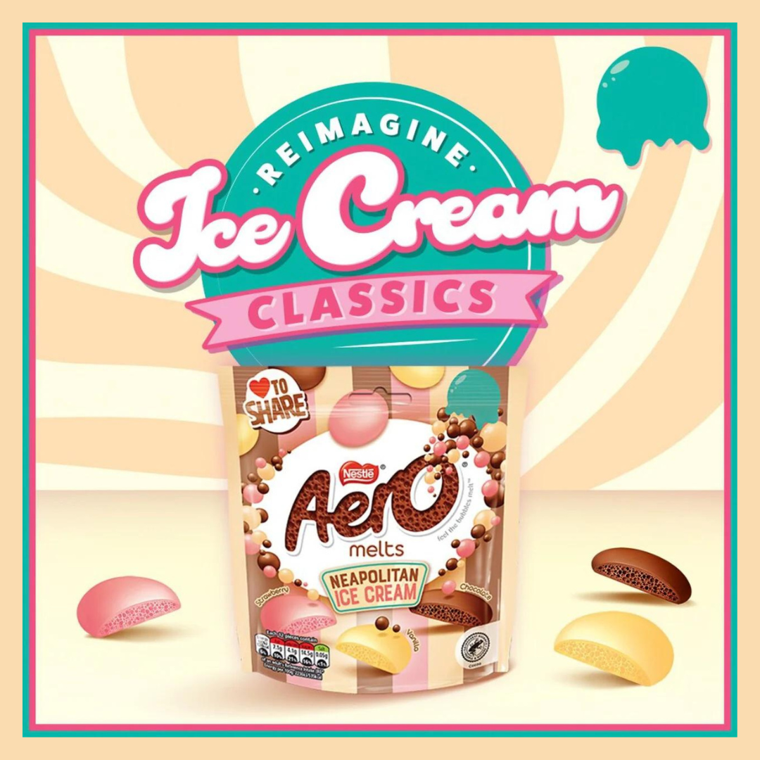 Aero Melts Neapolitan Ice Cream 86g