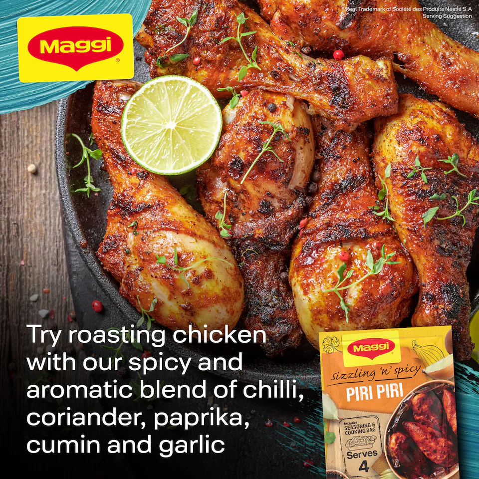 Maggi So Juicy Smoky Piri Piri Chicken 27g