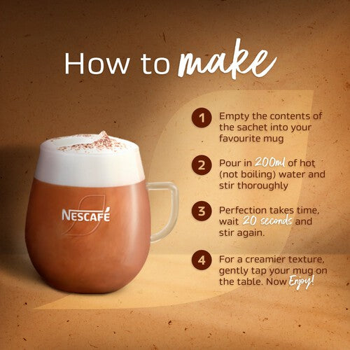 Nescafe Gold Cappuccino Decaf Unsweetened 8 x 15g