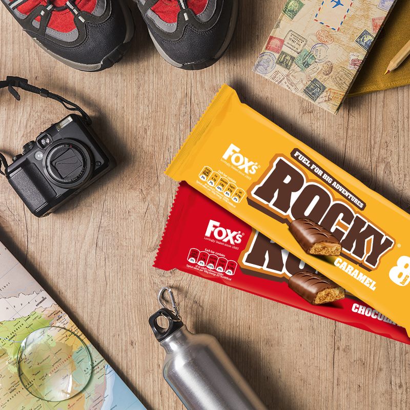 Fox's 5 Rocky Caramel Biscuit Bars 97.5g