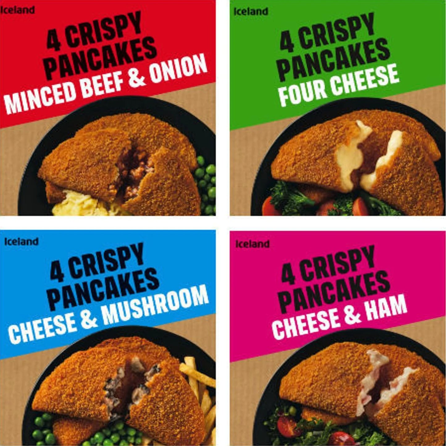 Iceland 4 Crispy Pancakes Cheese & Mushroom 250g