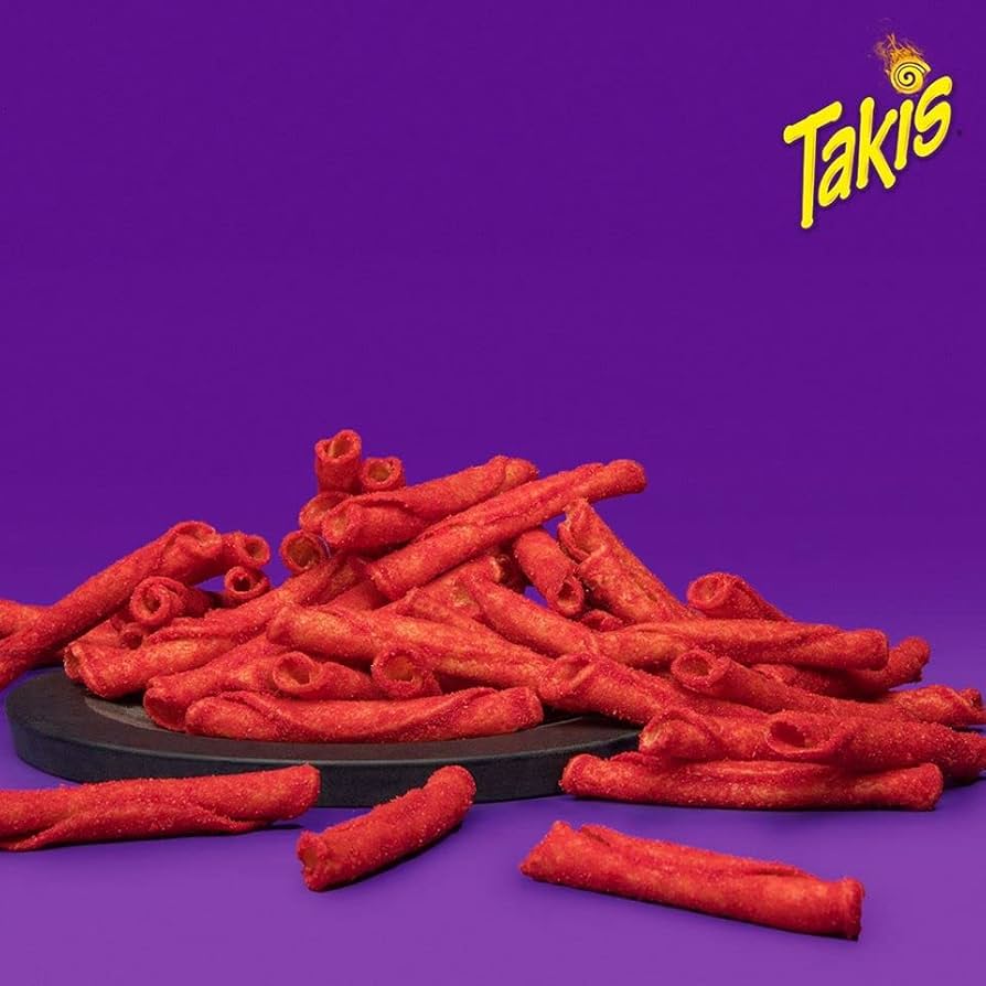 Takis Volcano Seasoned Chilli and Cheese Flavour Corn Snack 100g