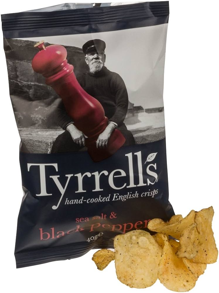 Tyrrells Sea Salt & Black Pepper Sharing Crisps 150g