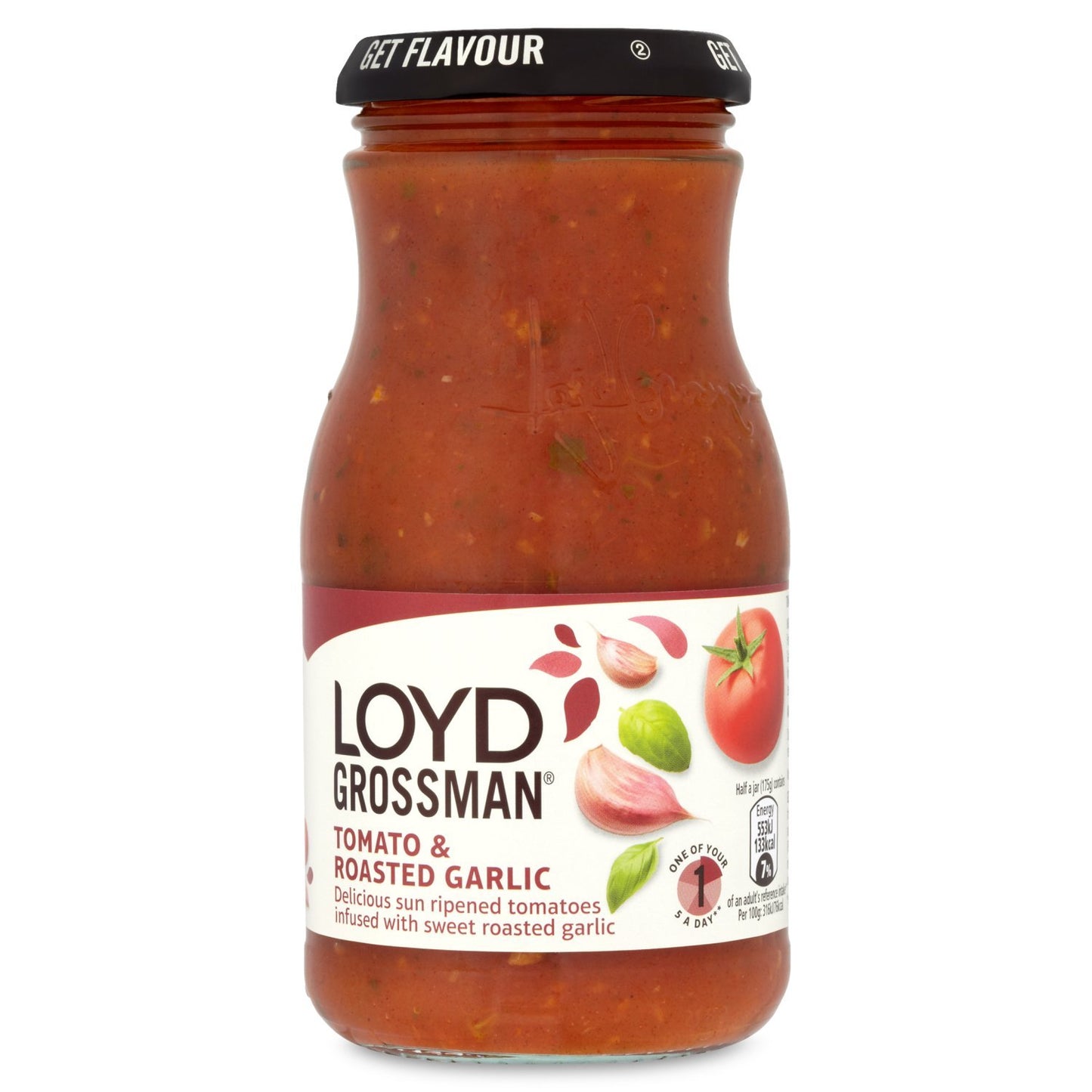 Loyd Grossman Tomato & Roasted Garlic Cooking Sauce 350g