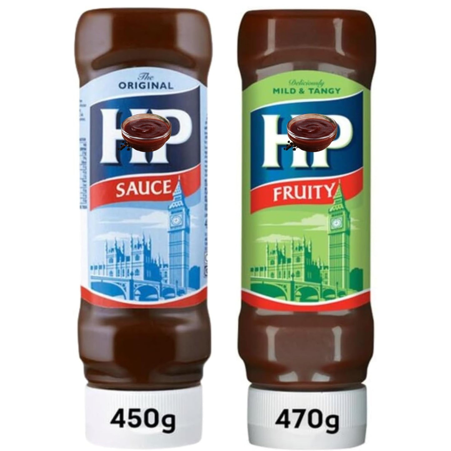 HP Fruity Sauce Top Down 470g
