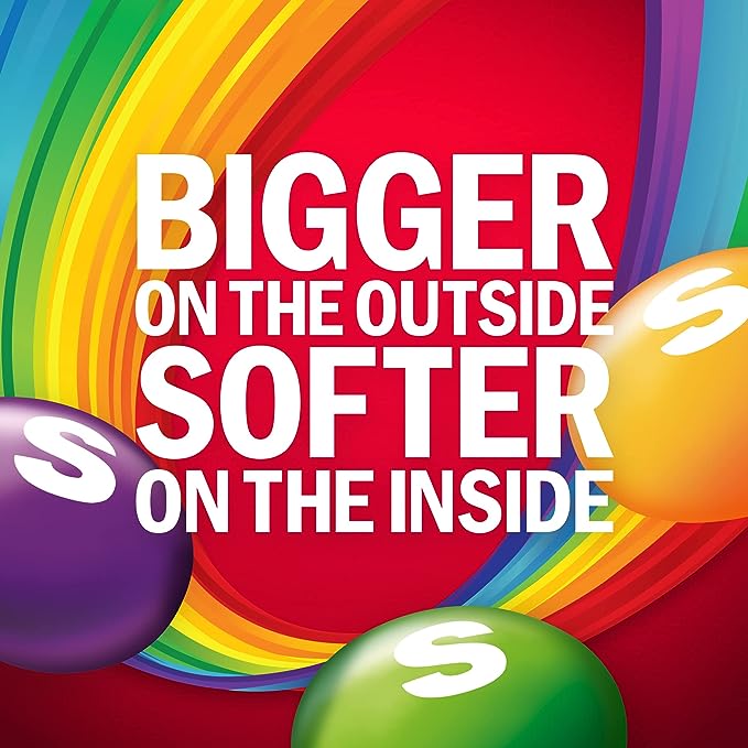 Skittles Chewy Sweets Tropical Fruit Flavoured Candy Treat Bag 109g