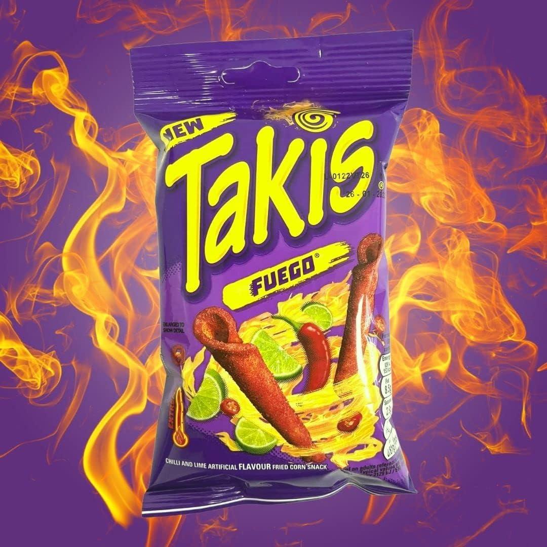 Takis Fuego Seasoned Chilli Corn Snack 100g