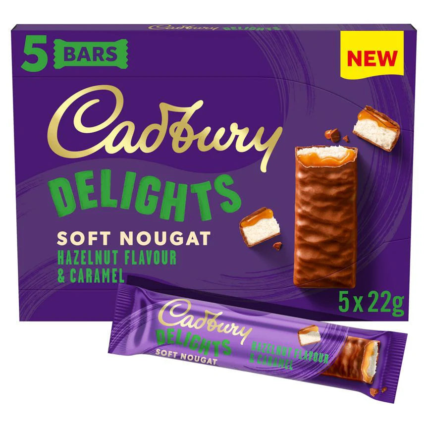 Cadbury Delight Soft Nougat Hazelnut & Caramel 88g