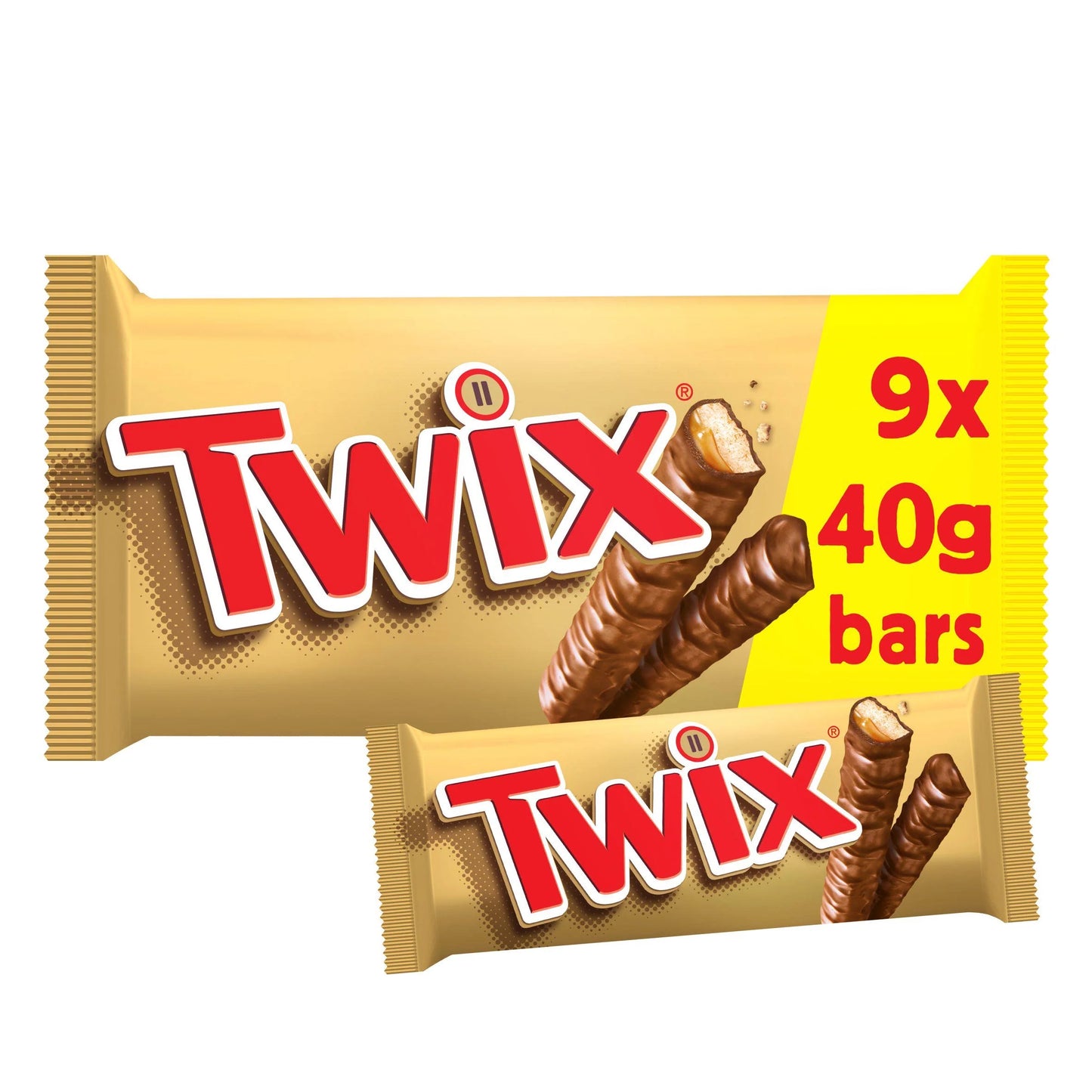 Twix Chocolate Biscuit Snack Size Twin Bars 280g