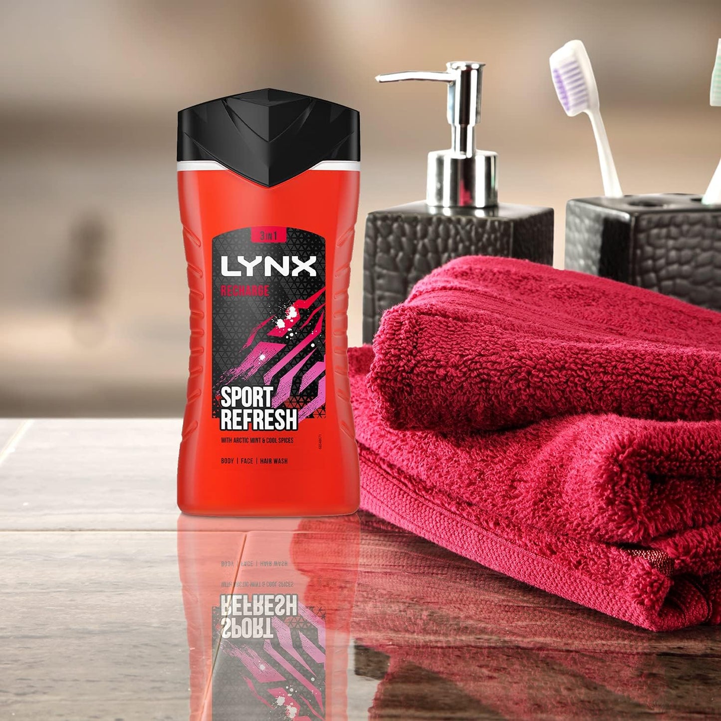 Lynx Shower Gel Recharge Sport Refresh 500ml