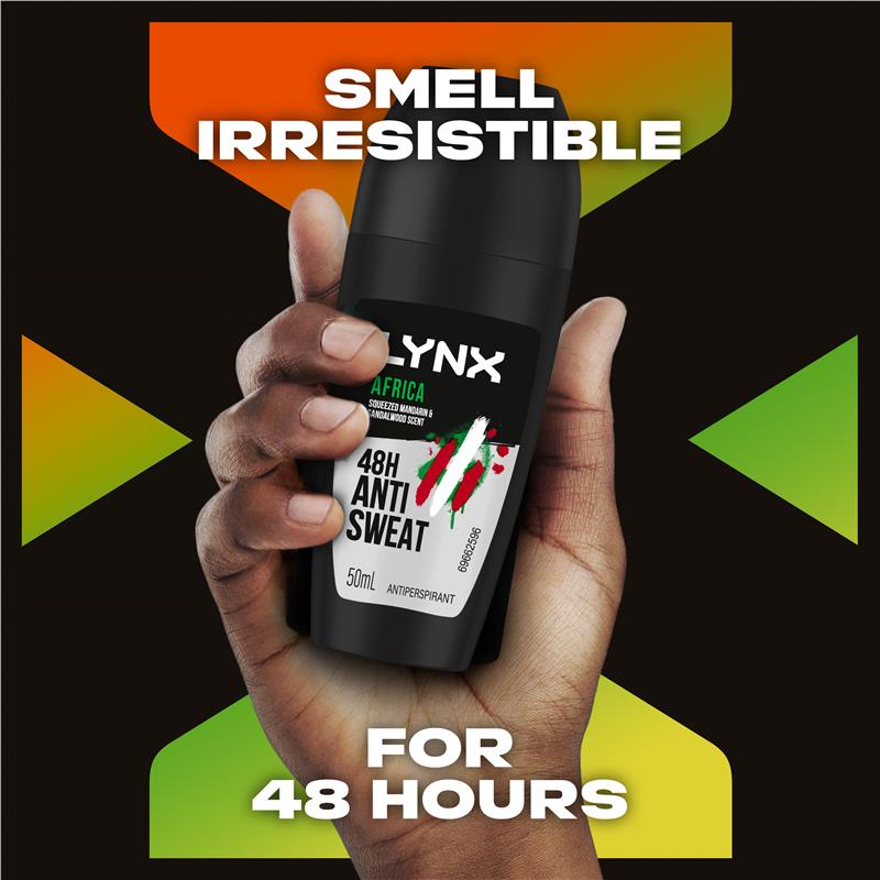 Lynx Africa Anti-Perspirant Roll On 50ml