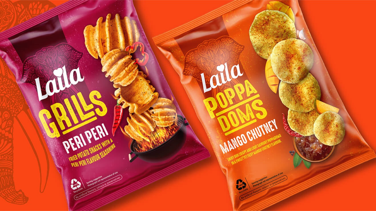 Laila Mango Chutney Poppadoms 75g