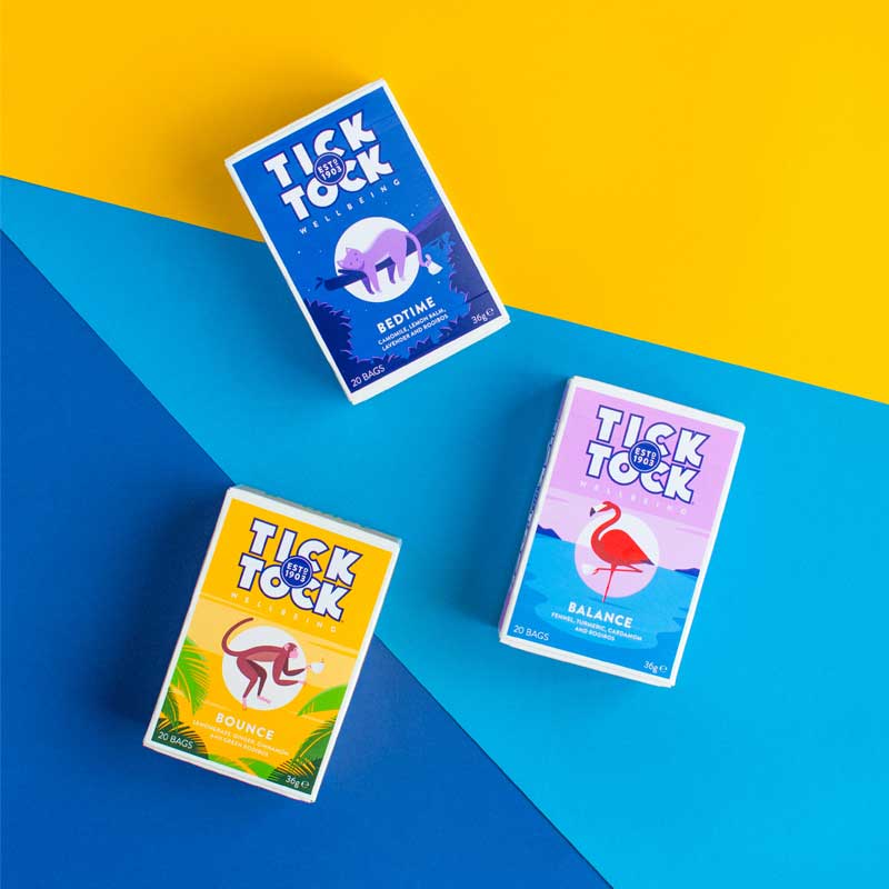 Tick Tock Wellbeing Bedtime 20 Tea Bags 36g