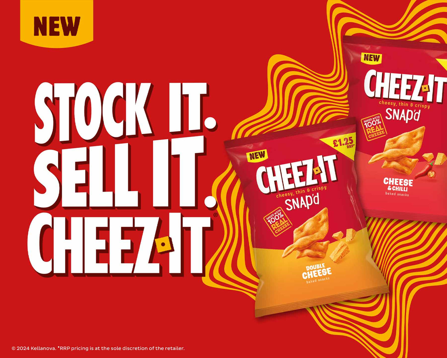 Cheez-It Snap'd Double Cheese Baked Snacks 40g