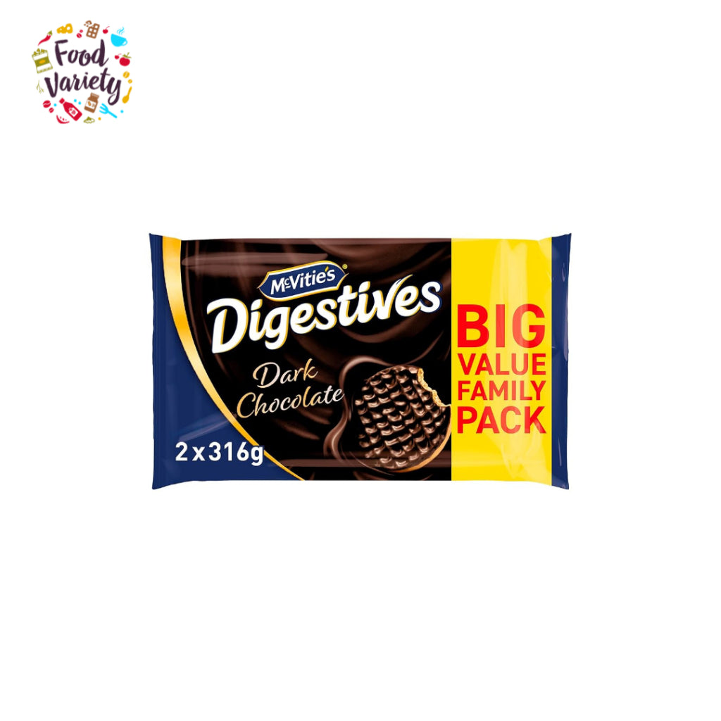 McVitie's Dark Chocolate Digestives Twin Pack 2 x 316g