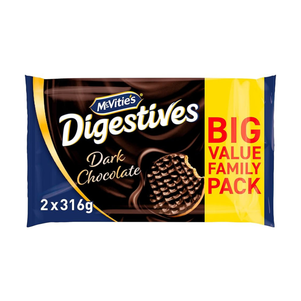 McVitie's Dark Chocolate Digestives Twin Pack 2 x 316g