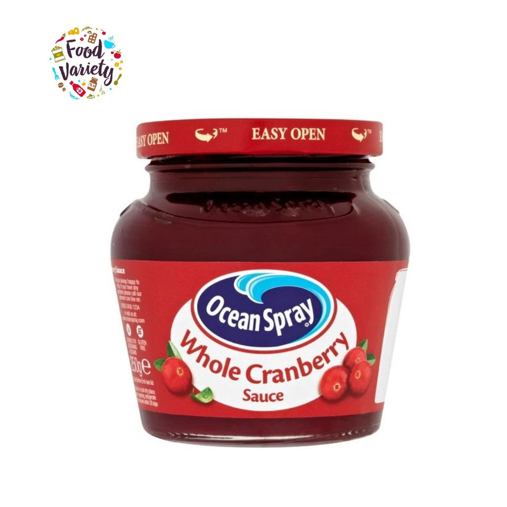 Ocean Spray Whole Berry Cranberry Sauce 200g โอเชี่ยนสเปรย์ ซอสแครนเบอร์รี่ 200 กรัม