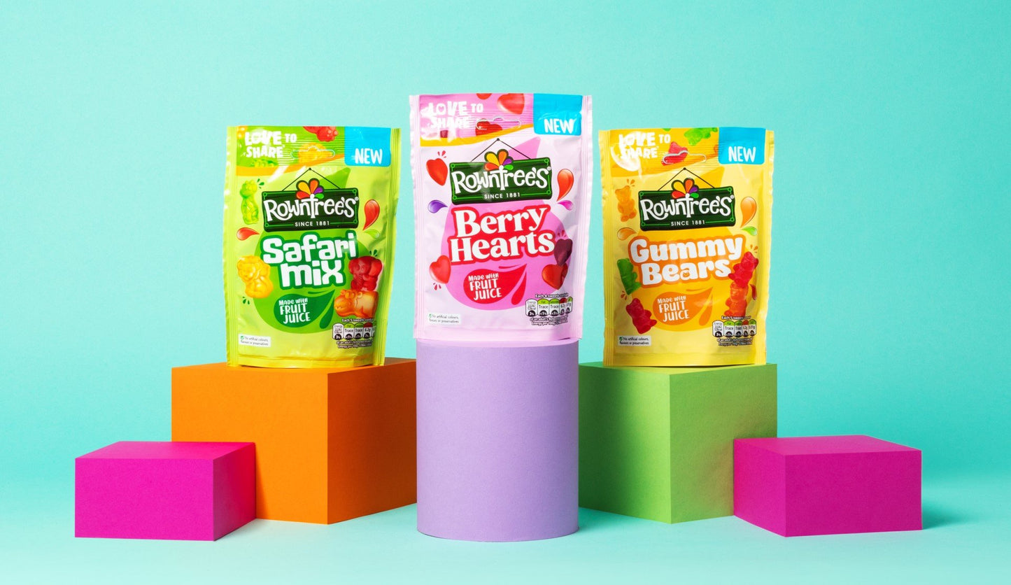 (Best Before 30 Apr 2026)Rowntree's Randoms Fizzy Cactuz Sweets Sharing Bag 130g