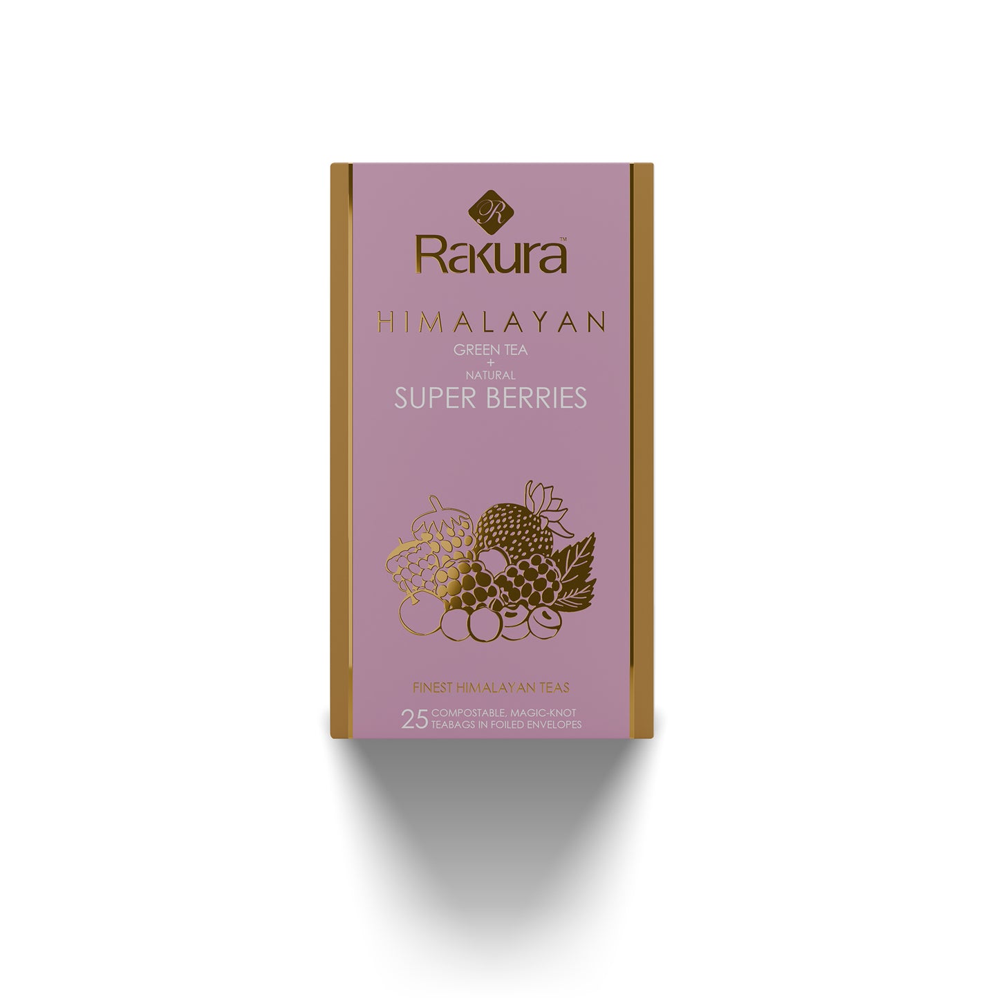 Rakura Himalayan Green Tea with Natural Super Berries 25 Tea Bags