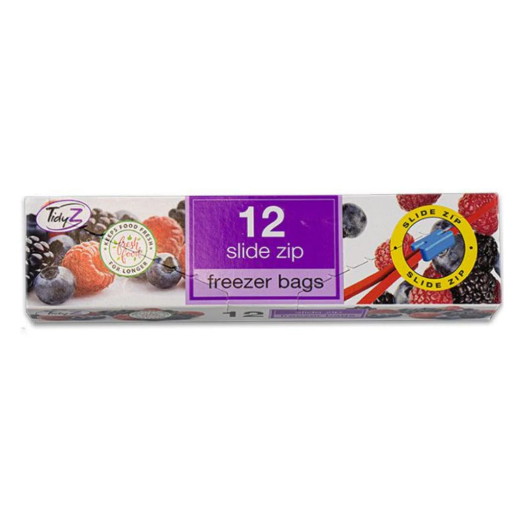 TidyZ Slide Zip Freezer Bags 12pcs