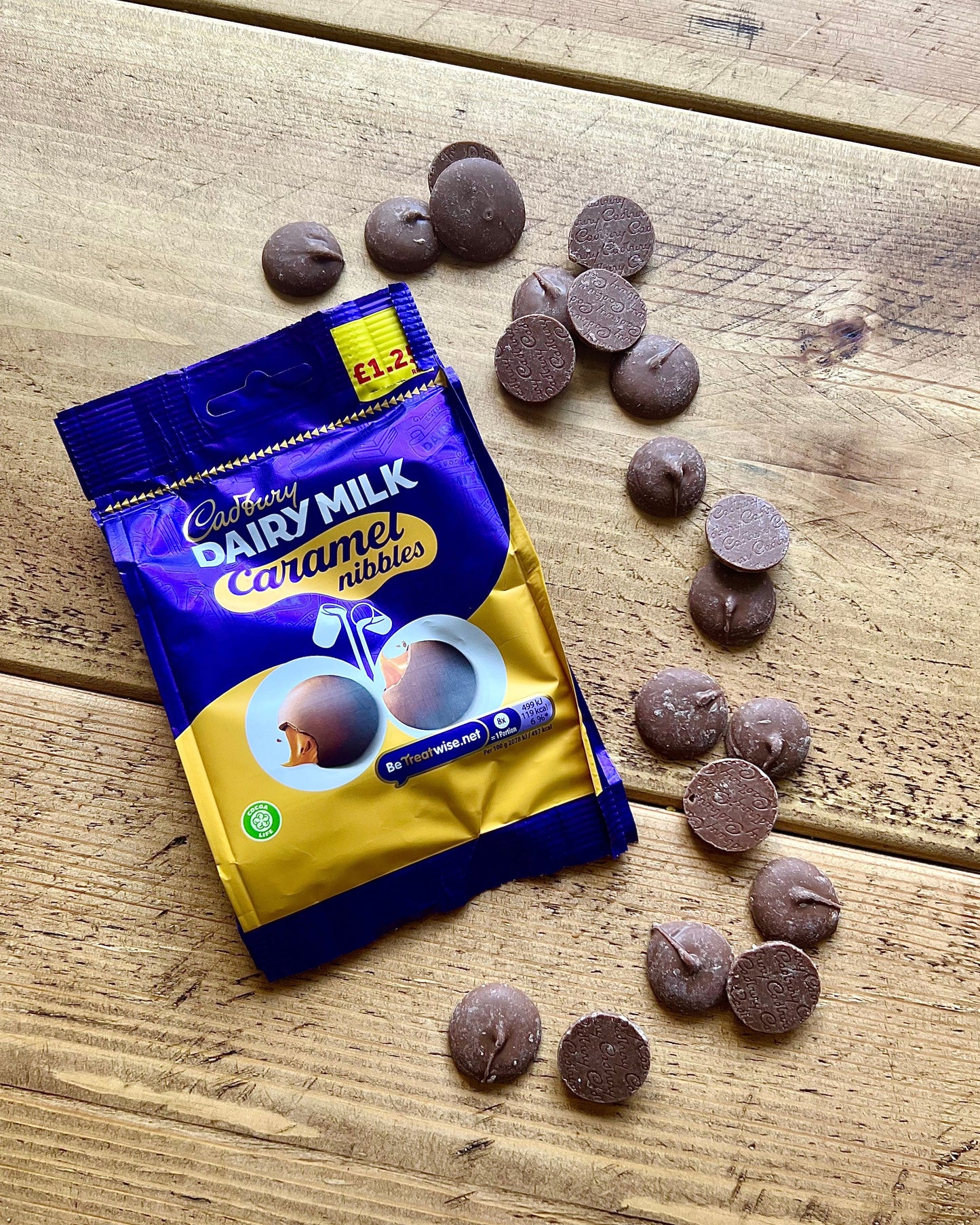 Cadbury Dairy Milk Caramel Chocolate Nibbles 100g