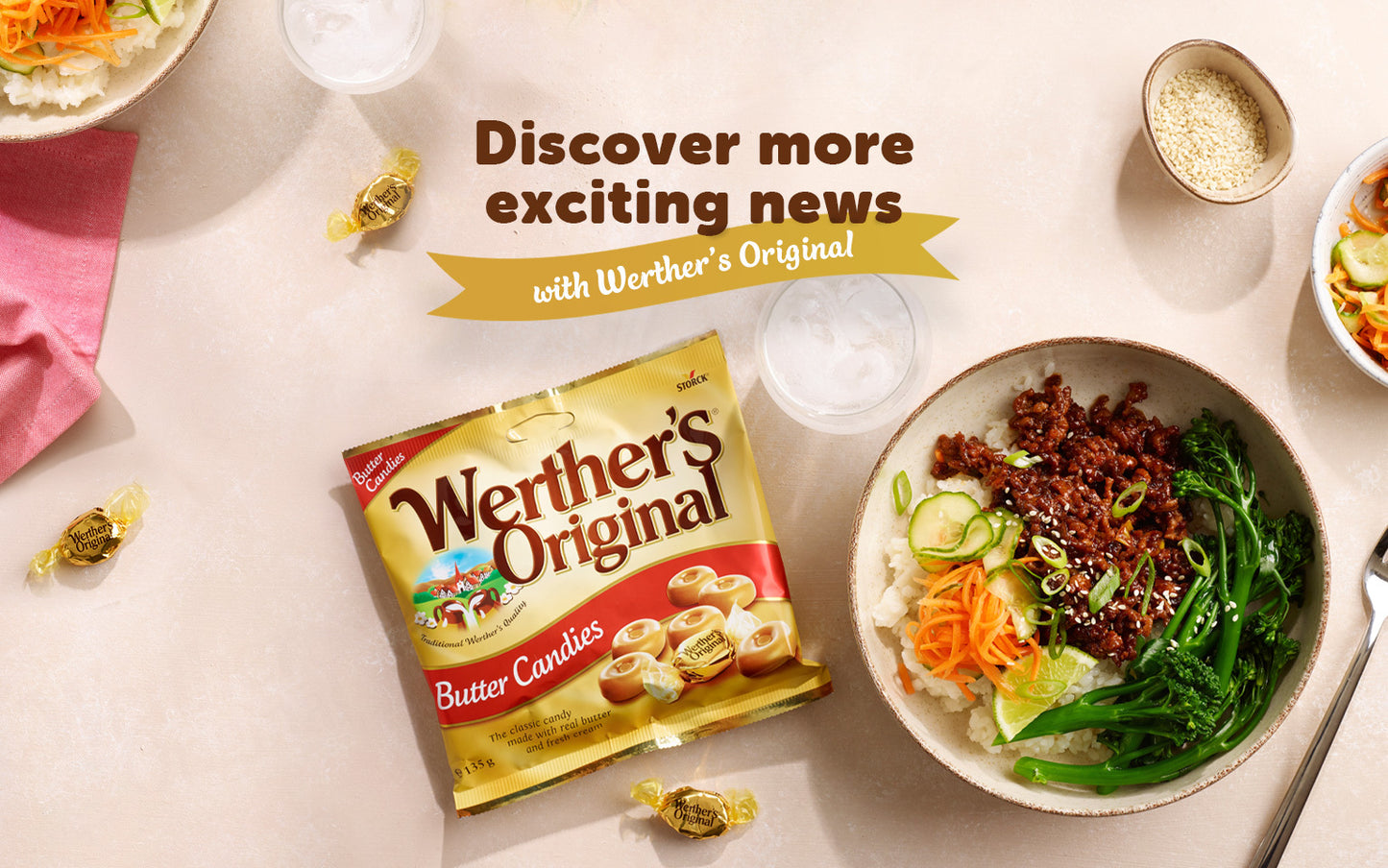 Werther's Sugar Free Butter Candies 65g