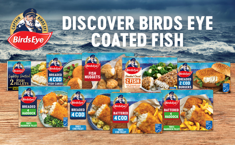 Birds Eye 4 Large Breaded Cod Fillets 440g