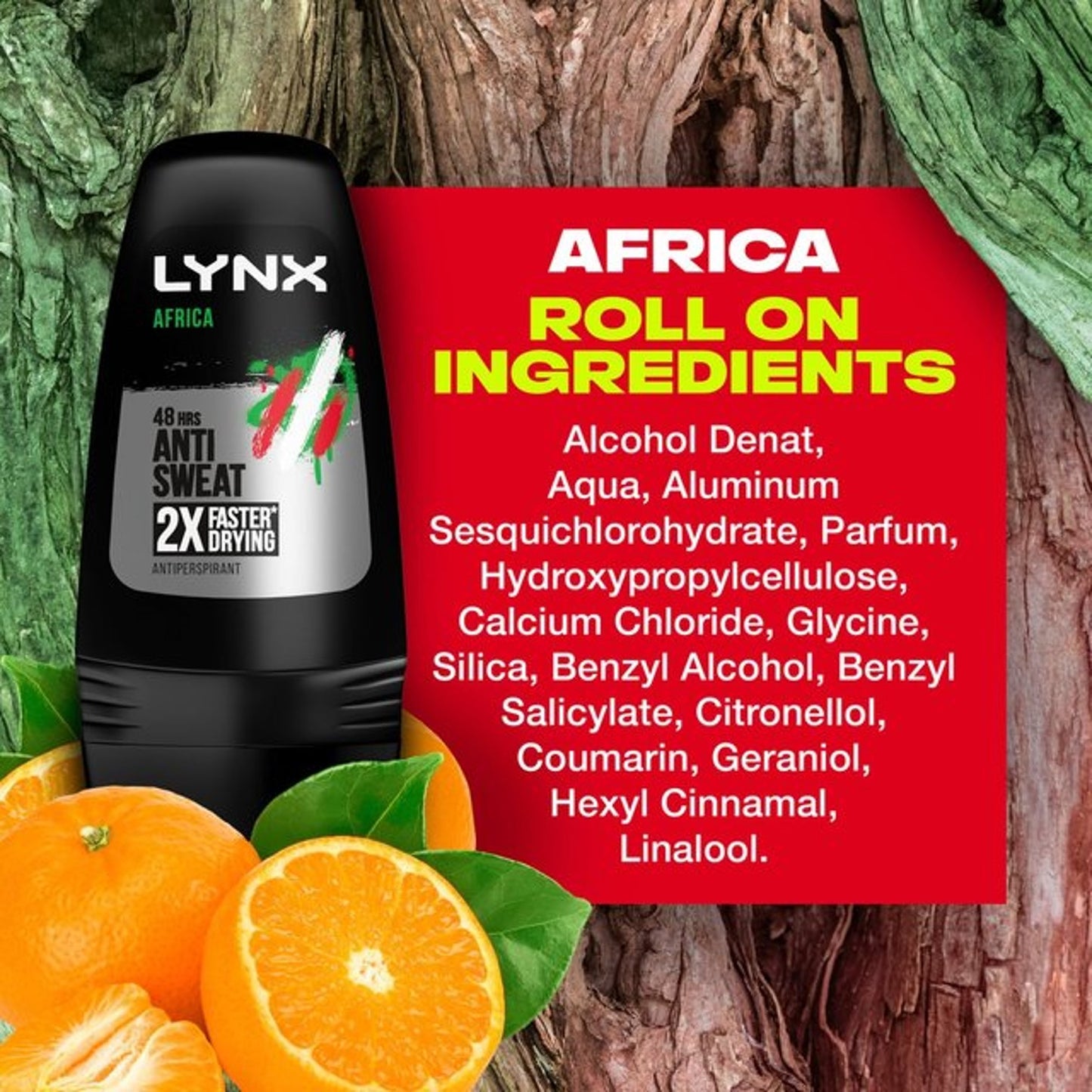 Lynx Africa Anti-Perspirant Roll On 50ml