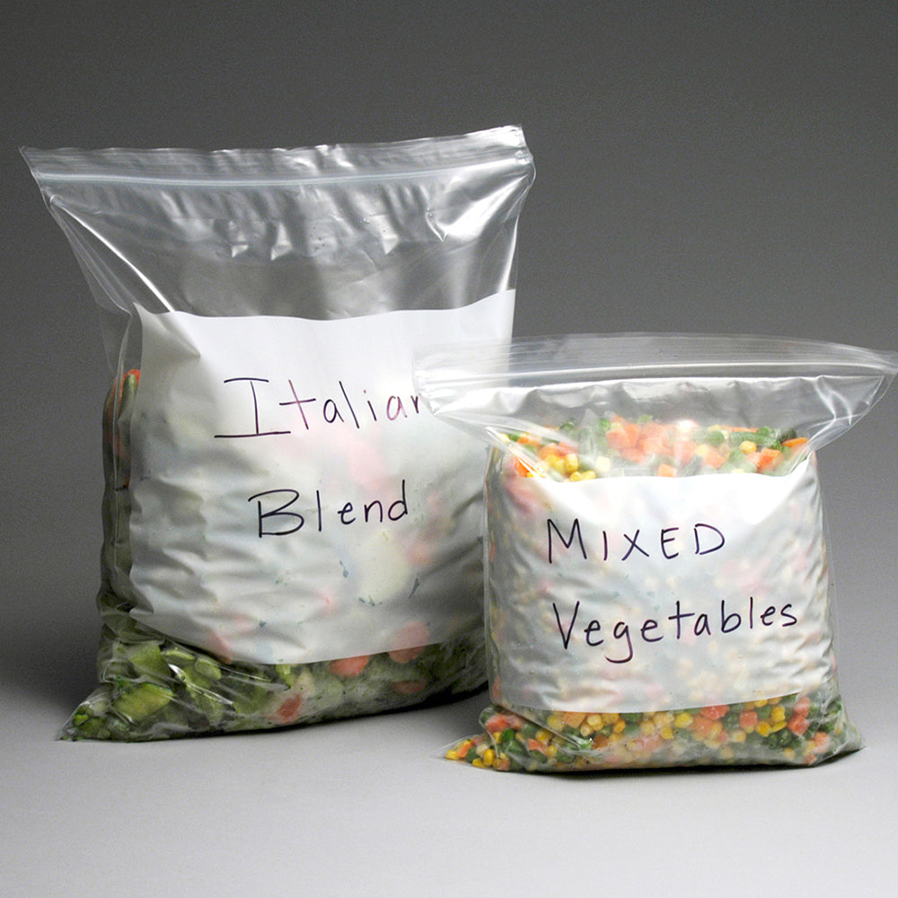 TidyZ Double Zipper Freezer Food Bags 15 Packs