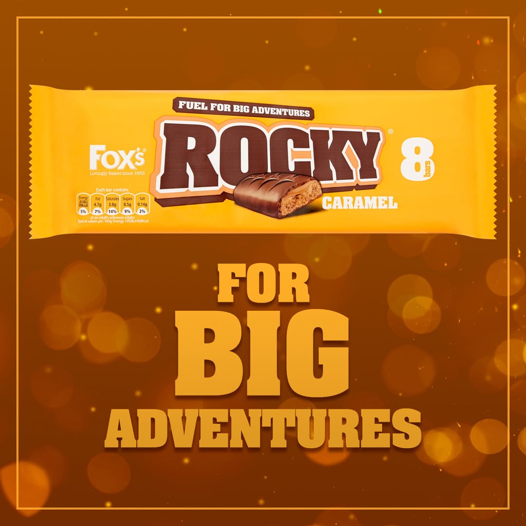 Fox's 5 Rocky Caramel Biscuit Bars 97.5g