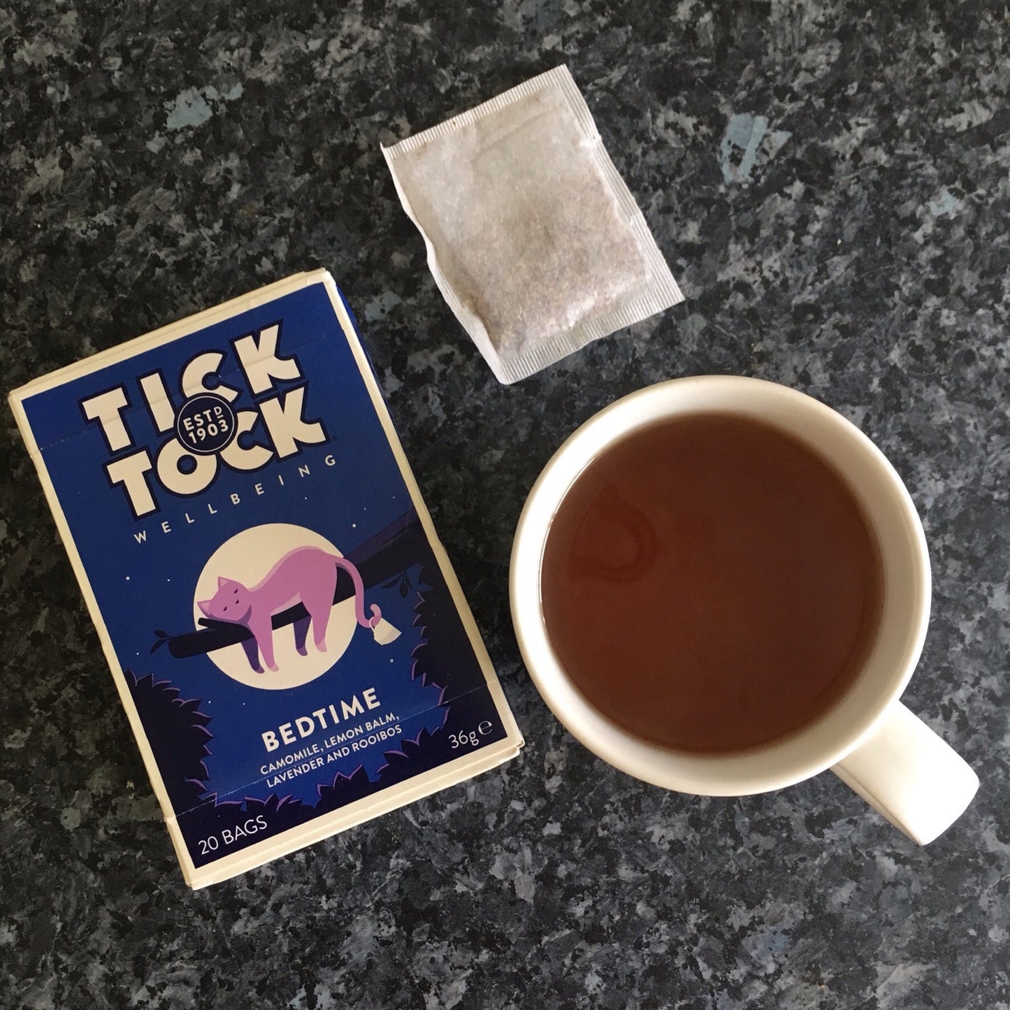 Tick Tock Wellbeing Bedtime 20 Tea Bags 36g