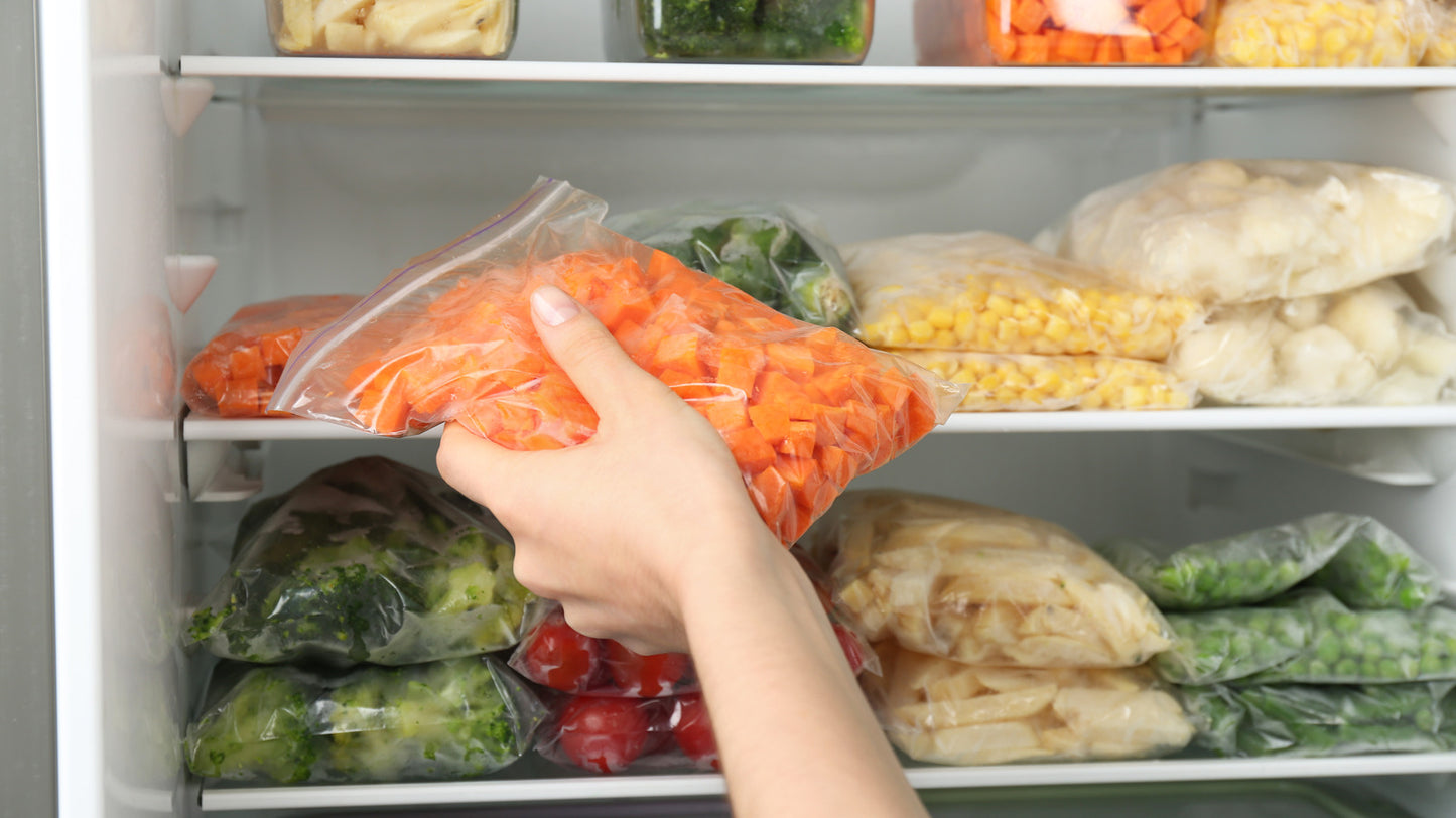 TidyZ Double Zipper Freezer Food Bags 15 Packs
