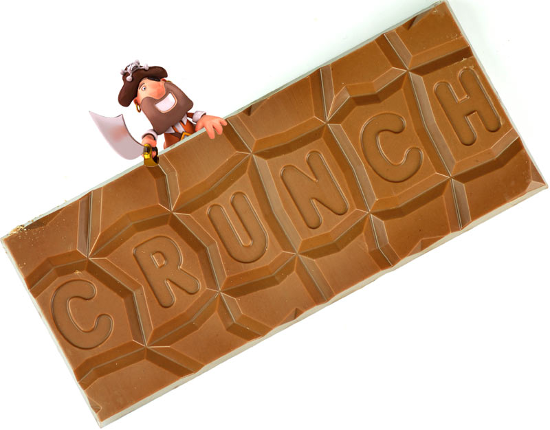 Nestle Crunch Milk Chocolate Bar 100g เนสท์เล่ ครั้นช์ช็อกโกแลตบาร์ 100g
