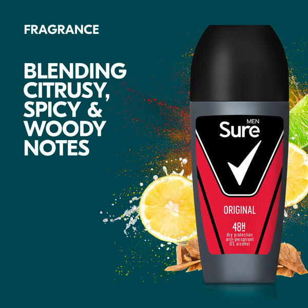 Sure Men Anti-Perspirant Roll On Original 50ml