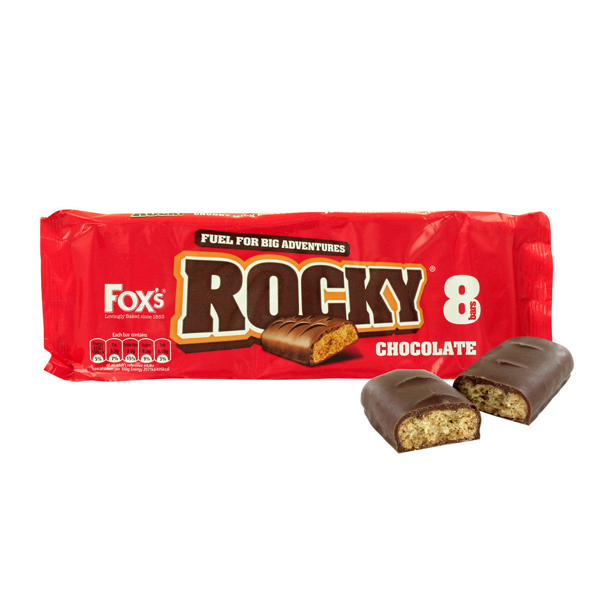 Fox's Rocky Chocolate Biscuit Bar 7 Pack 133G