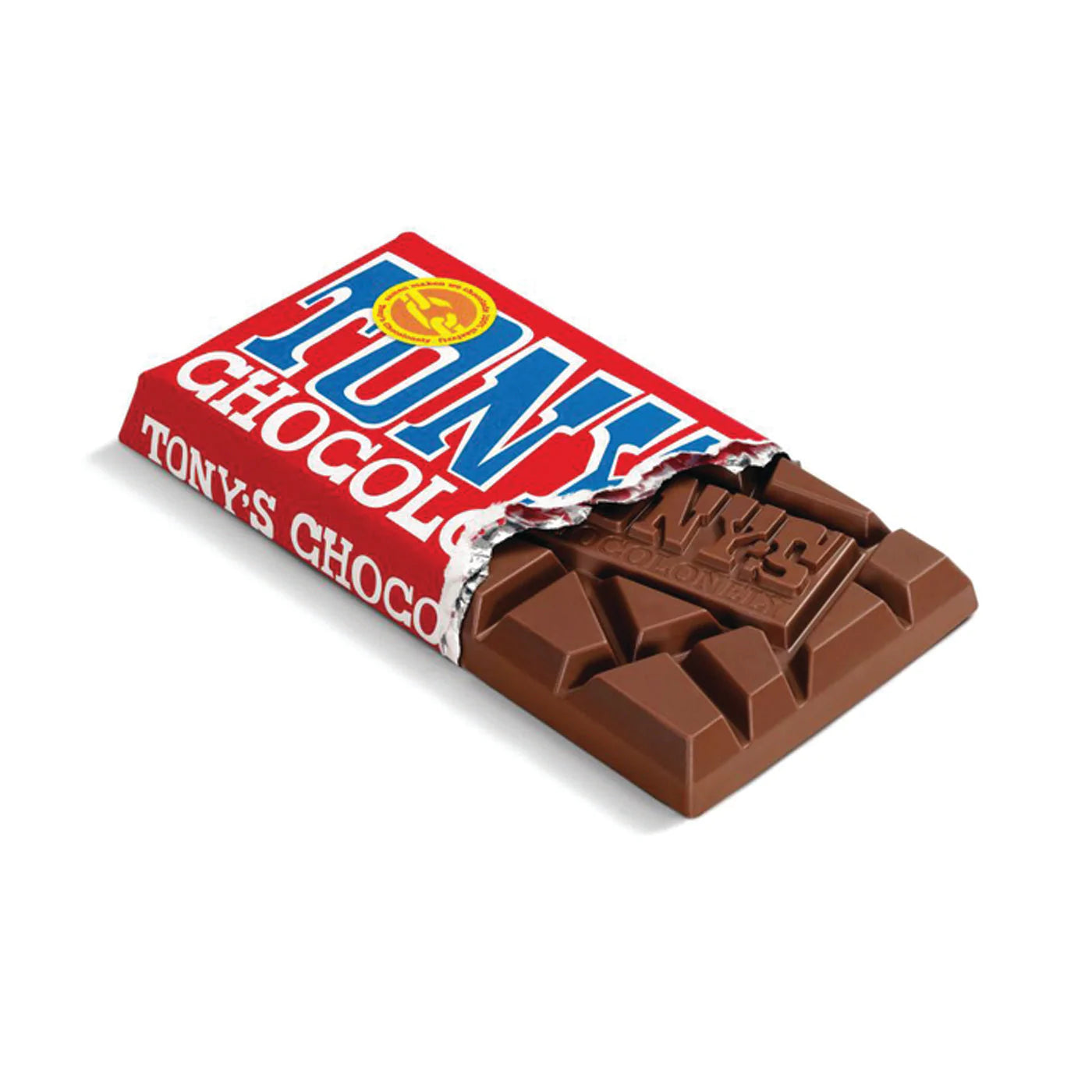 Tony Chocolonely Milk Chocolate bar 180g.