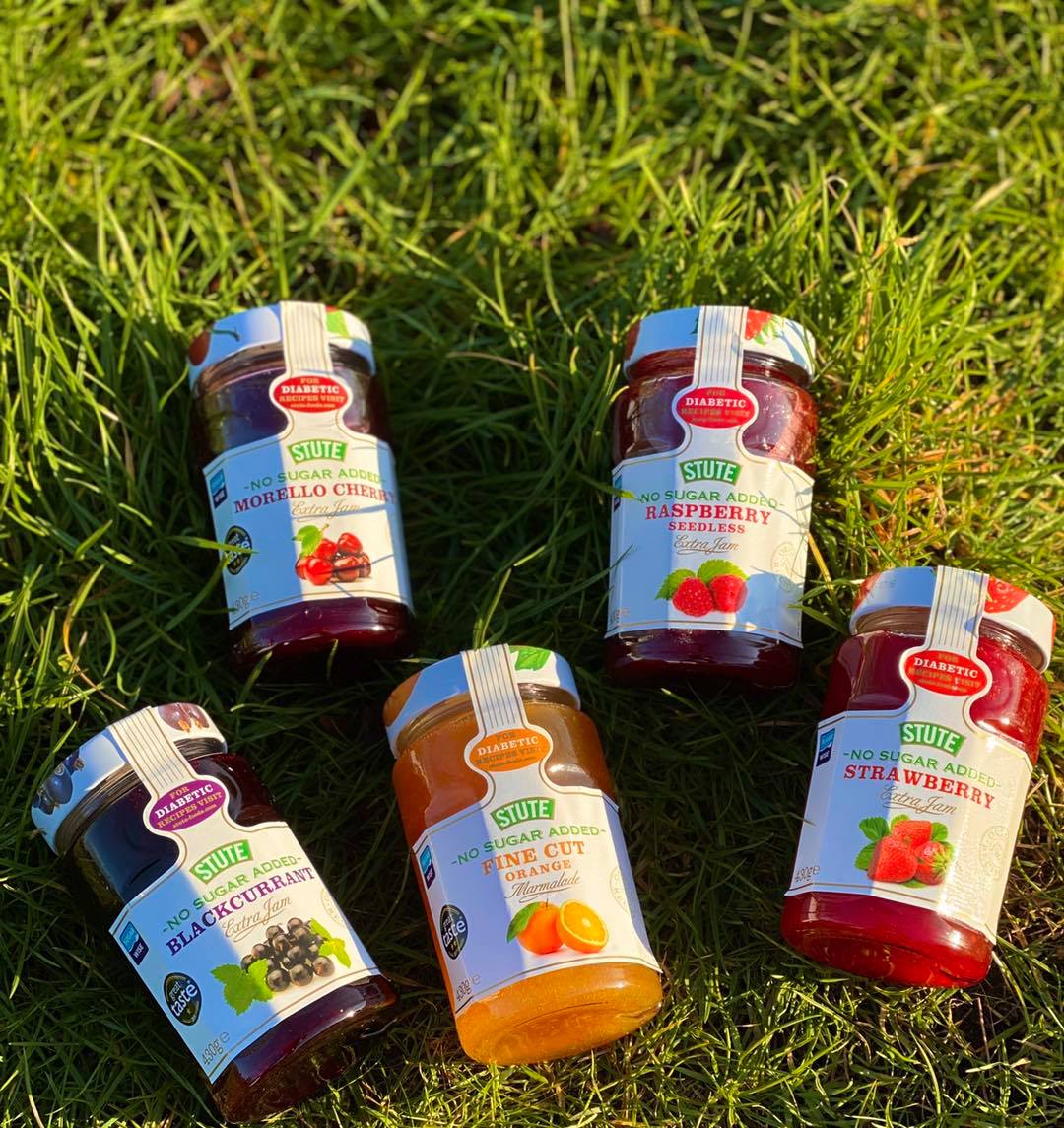Stute No Sugar Added Morello Cherry Jam 430g