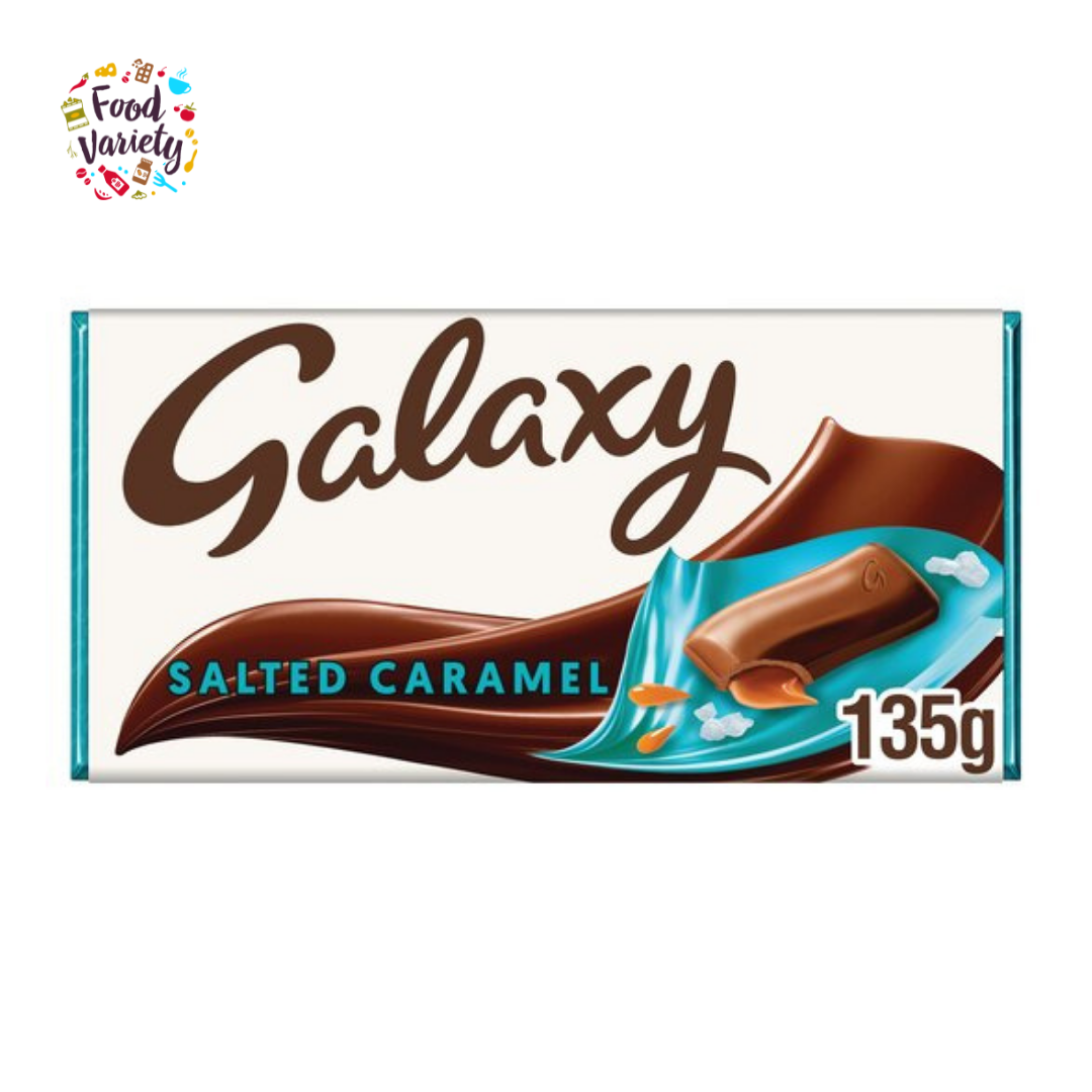 Galaxy Salted Caramel & Milk Chocolate Block Bar 135g