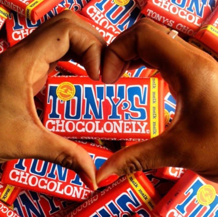 Tony Chocolonely Milk Chocolate bar 180g.