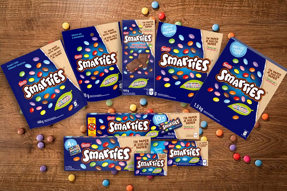 Nestle Smarties Milk Chocolate Sharing Bag 105g