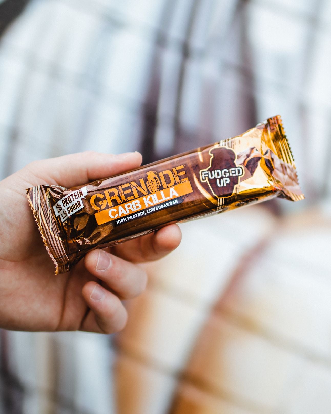 Grenade Carb Killa High Chocolate Protein Bar Fudged Flavor 60g