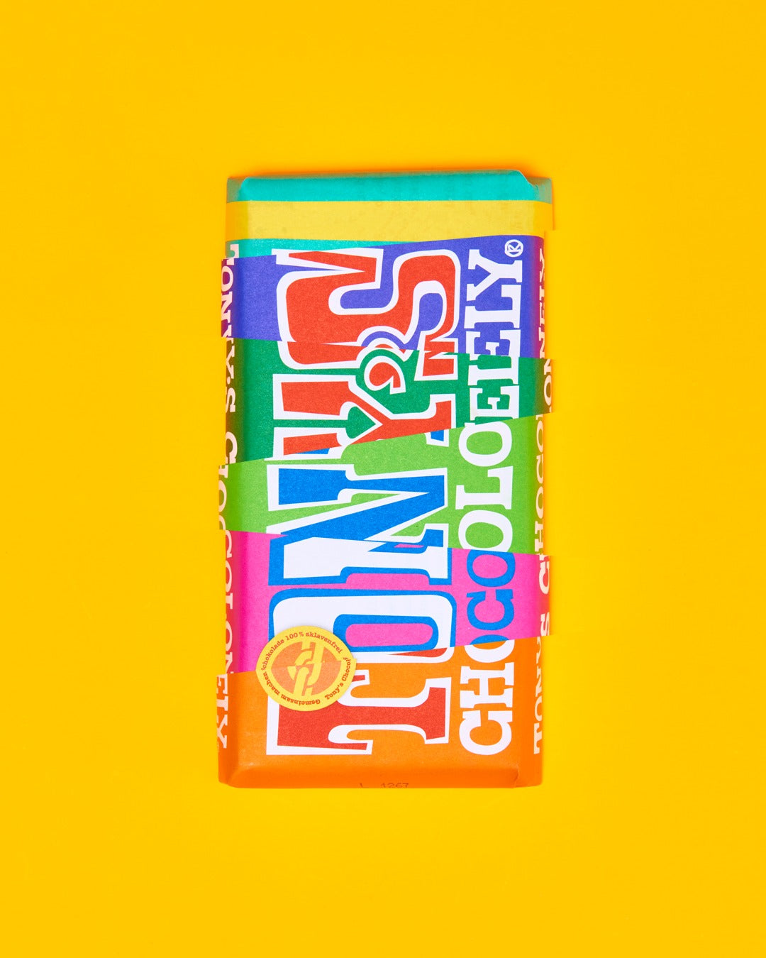 Tony Chocolonely Milk Chocolate bar 180g.