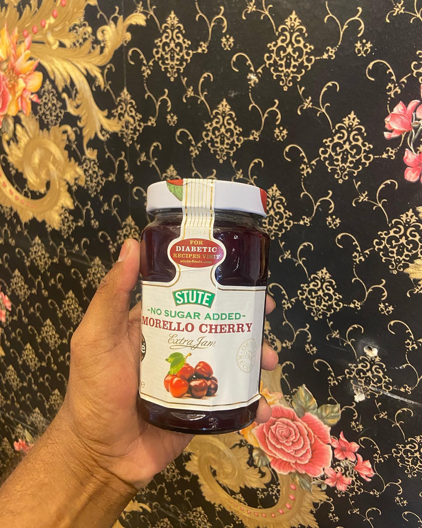 Stute No Sugar Added Morello Cherry Jam 430g