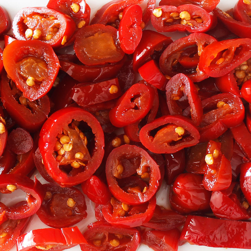 Nico’s Sliced Red Jalapeno Peppers 480g