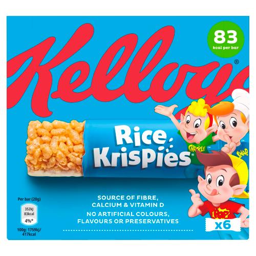 Kellogg’s Rice Krispies Cereal bar 6x20(120g)