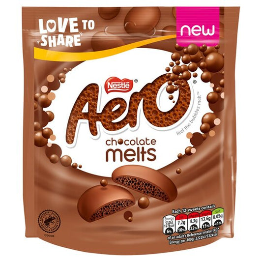 Nestle Aero Melts Chocolate Sharing Bag 92g