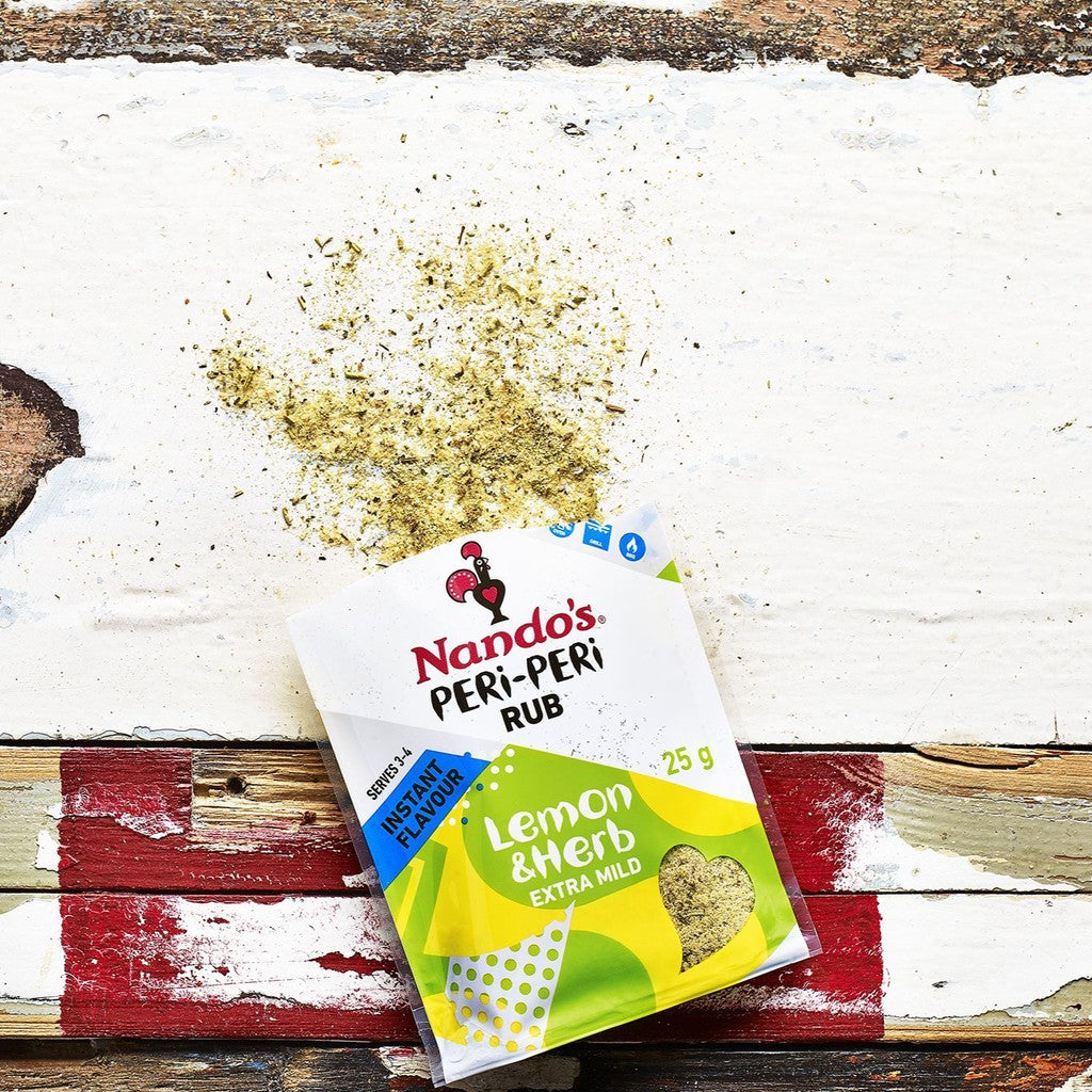 Nandos Peri Peri Extra Mild Lemon & Herb Dry Rub 25g