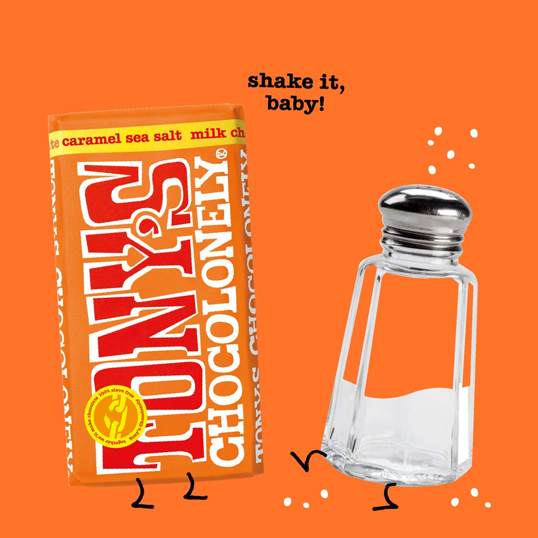 Tony's Chocolonely Milk Chocolate Caramel Sea Salt 180g