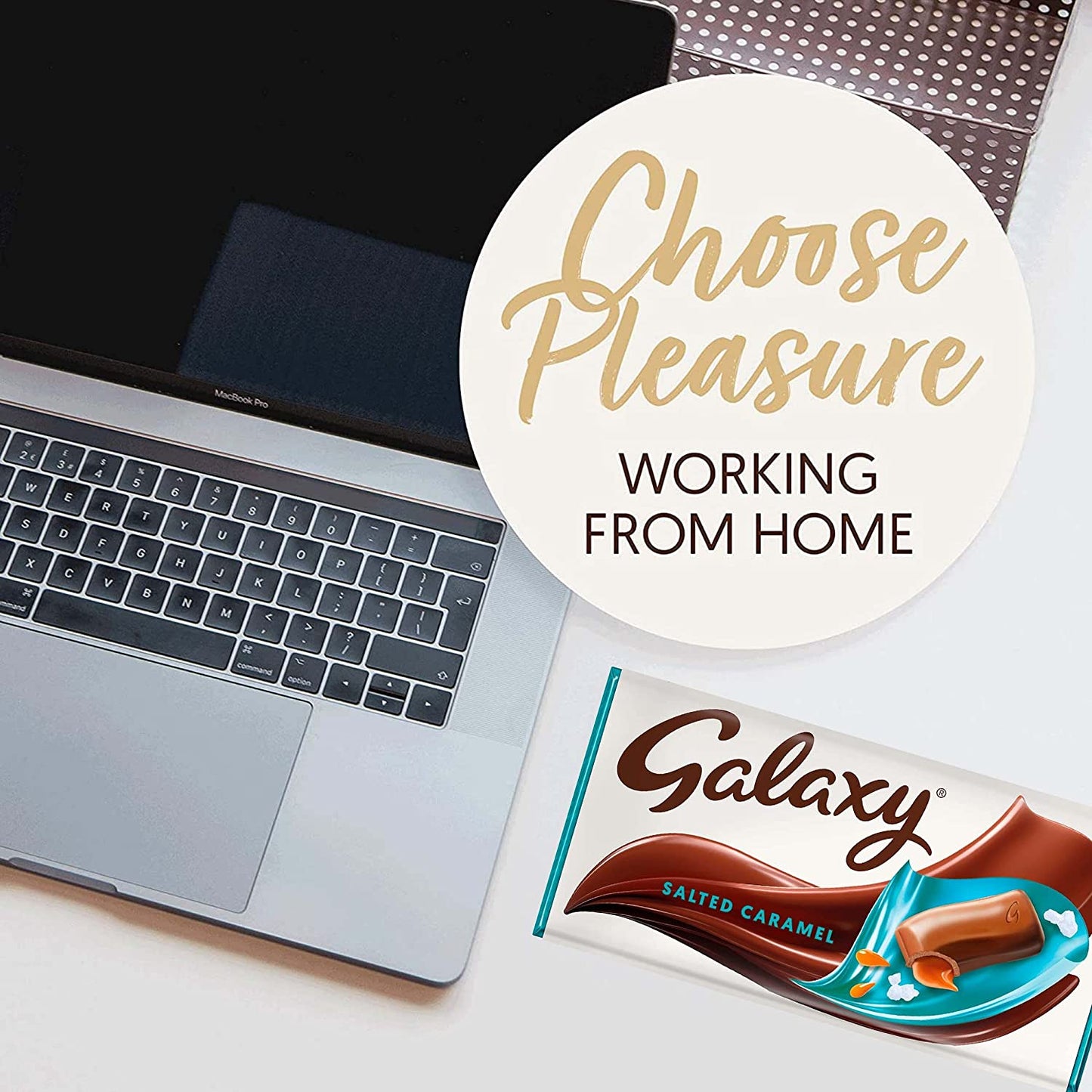 Galaxy Salted Caramel & Milk Chocolate Block Bar 135g