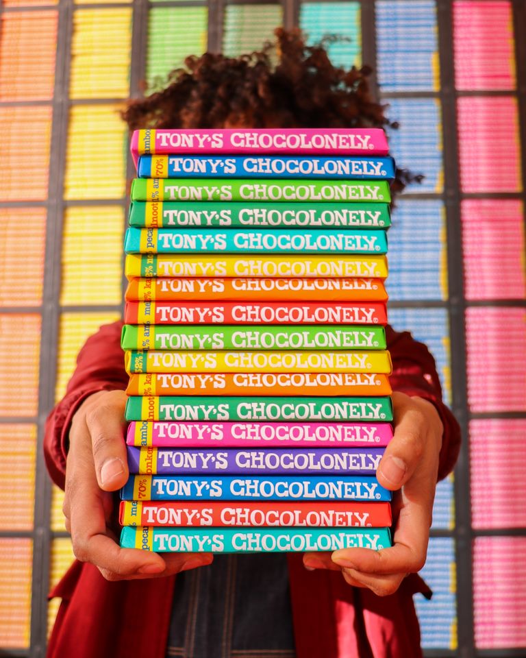 Tony Chocolonely Milk Chocolate bar 180g.